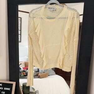 Wildfox Cream Knit Women's Blouse